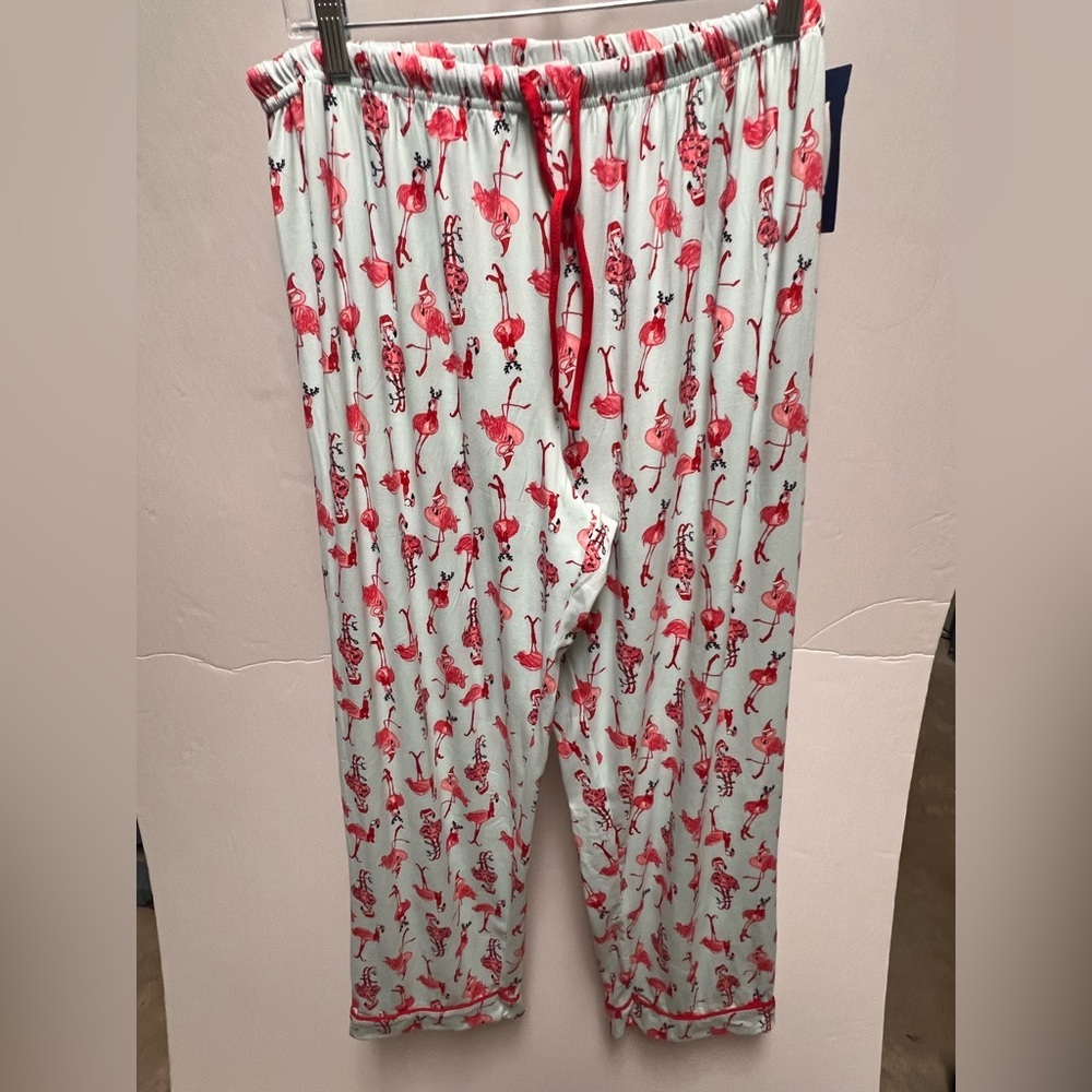 PILLOW TALK BEDTIME ESSENTIALS FLAMINGO PRINT PAJAMA BOTTOMS ONLY!! SIZE XL. NWT
